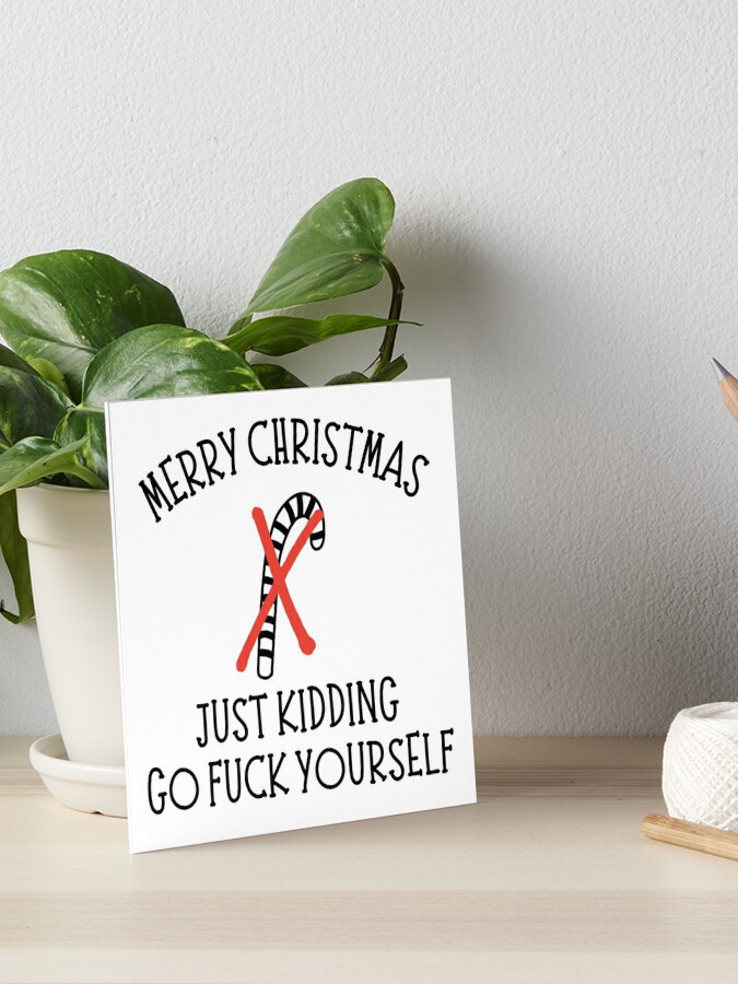 Christmas Humor. Rude, Offensive, Inappropriate Christmas Card