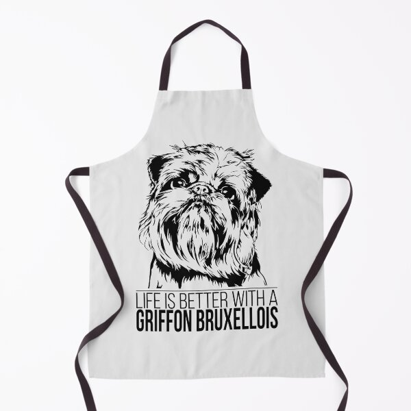Item preview, Griffon Bruxellois life is better dog saying designed and sold by dogarts.