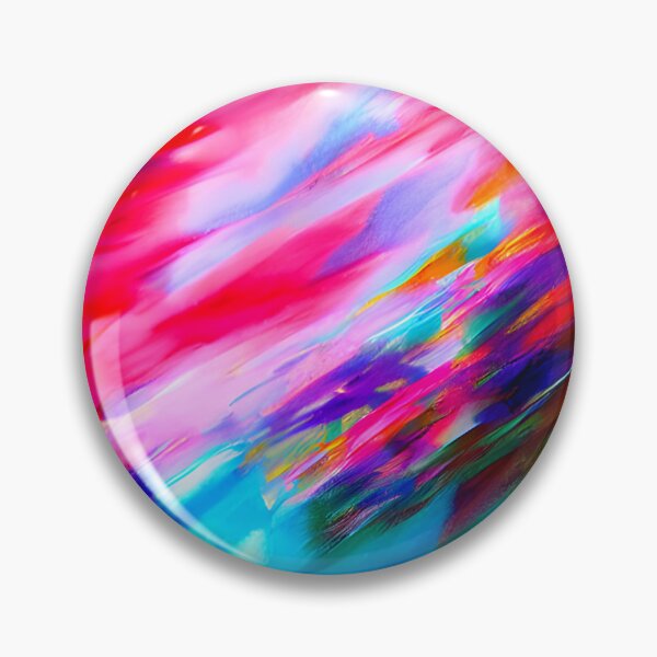 Item preview, thick dense paint pattern knife art - pink blue paint pattern #2 designed and sold by supeart.