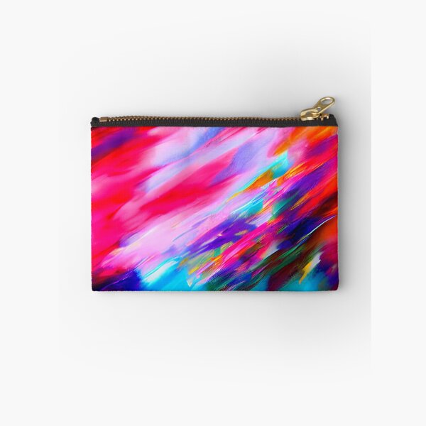Item preview, thick dense paint pattern knife art - pink blue paint pattern #2 designed and sold by supeart.