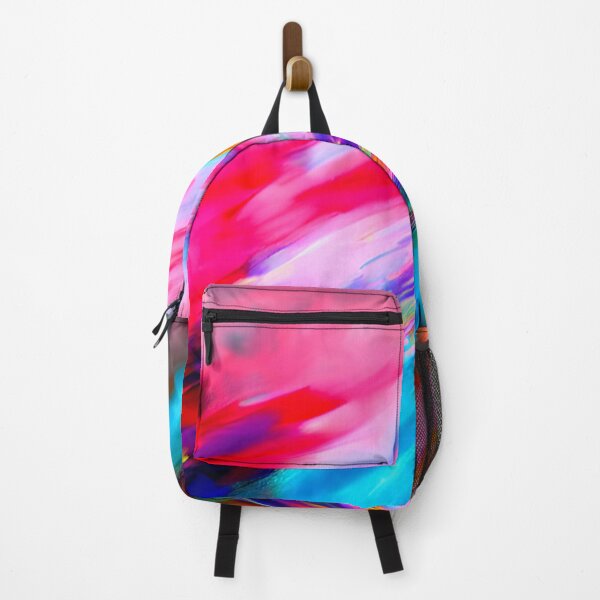 Item preview, thick dense paint pattern knife art - pink blue paint pattern #2 designed and sold by supeart.