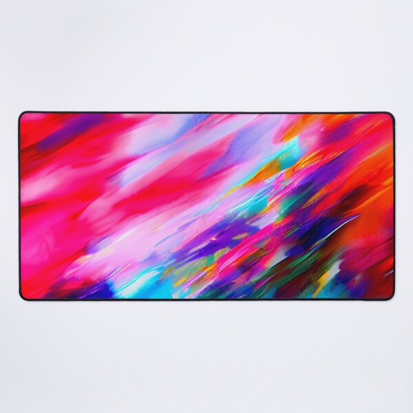 Item preview, thick dense paint pattern knife art - pink blue paint pattern #2 designed and sold by supeart.