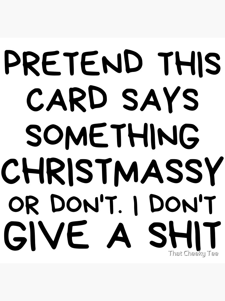 Christmas Humor. Rude, Offensive, Inappropriate Christmas Card