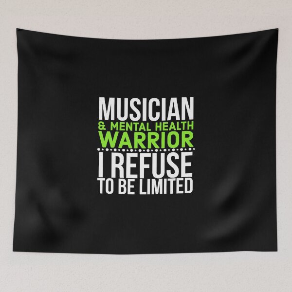 Item preview, Musician And Mental Health Warrior I Refuse To Be Limited Classic T-Shirt designed and sold by adryaslayehp.