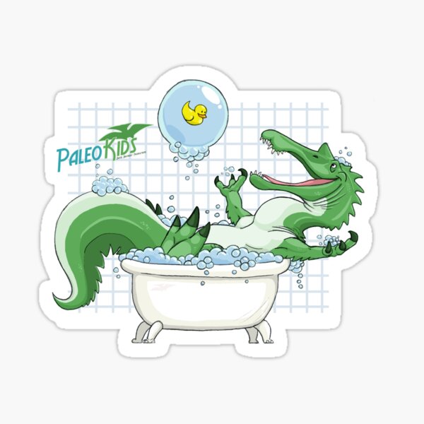 Paleo Kids- Suchomimus with Sawyer Sticker