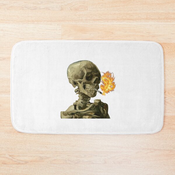 Item preview, Van Gogh smoking skeleton fire dragon designed and sold by R2Dsign.