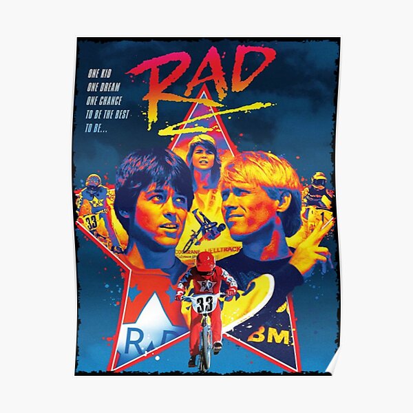 "RAD BMX MOVIE BART TAYLOR" Poster for Sale by lenomitchel Redbubble