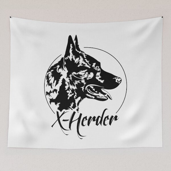 Item preview, X Herder Dogs X Herder Dogs Portrait designed and sold by dogarts.