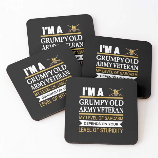 Item preview, I m a grumpy old army veteran my level of sarcasm  designed and sold by aryagiri.