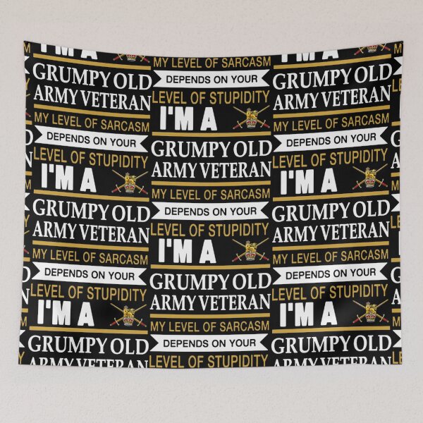 Item preview, I m a grumpy old army veteran my level of sarcasm  designed and sold by aryagiri.