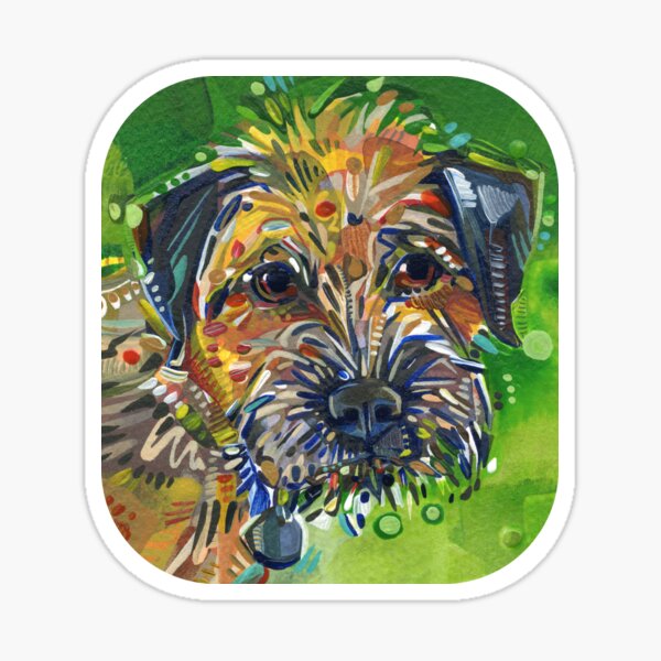 Terrier Dog Painting - 2022 Sticker