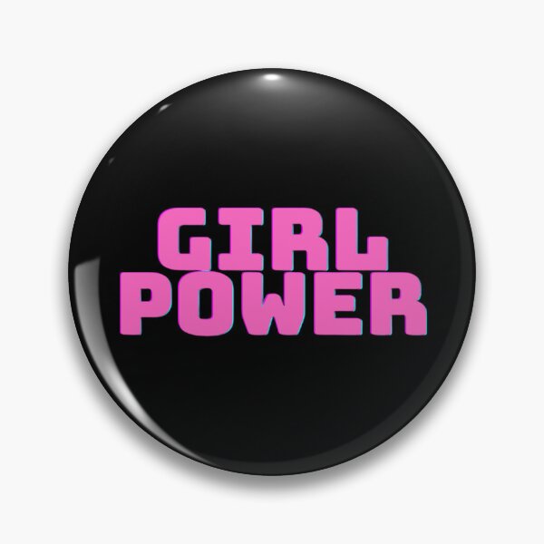 Item preview, Girl Power Text on White Background Pink Girl Power designed and sold by semioddfinds.