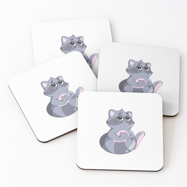 Item preview, yoga raccoon designed and sold by ohammaru.