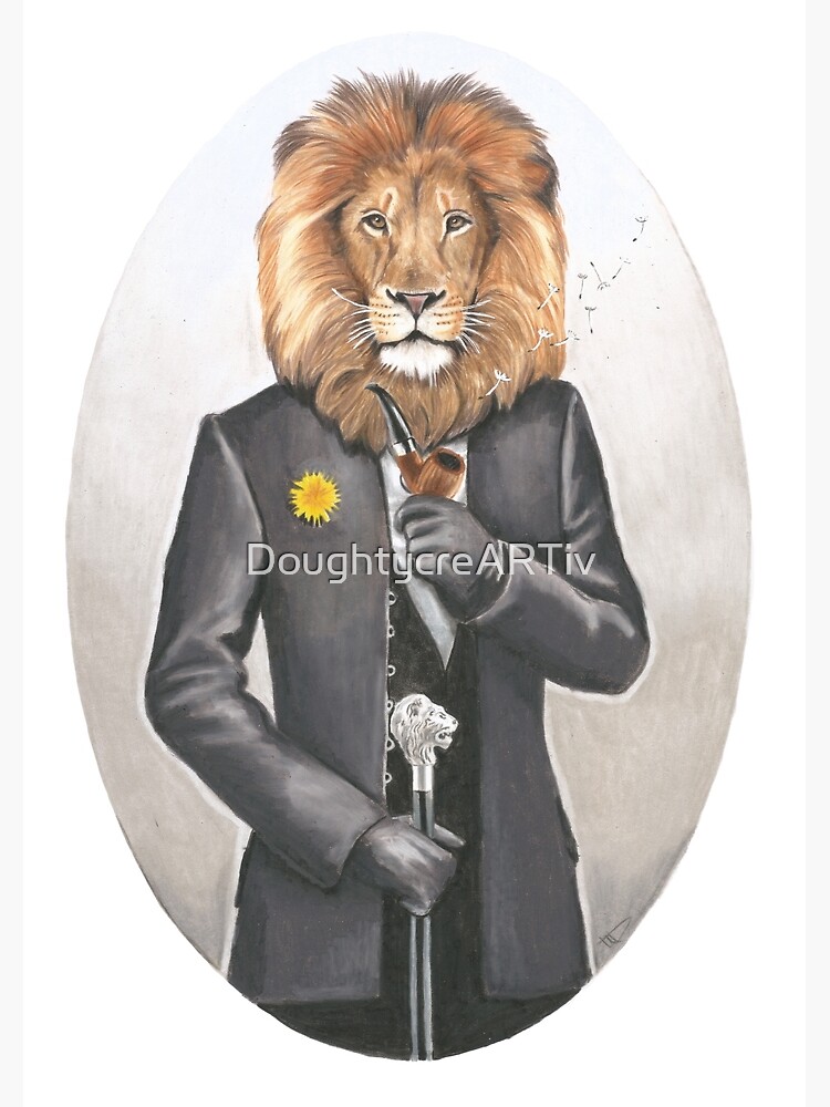 "Dandy Lion" Canvas Print by DoughtycreARTiv Redbubble