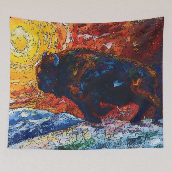 Item preview, Bison Running designed and sold by Rocky Mountain Artistry.