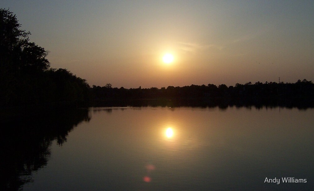 "Sunset over Lady Ann Lake, Huntsville, Alabama" by Andy Williams