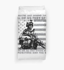 The Monsters And The Weak - US Army Veteran Duvet Cover
