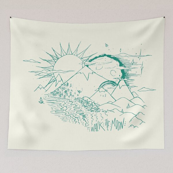 Item preview, "Mountains", WALK THE MOON Inspired (TEAL) designed and sold by shannonhealey.