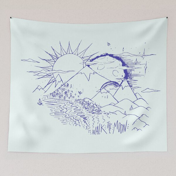 Item preview, "Mountains", WALK THE MOON Inspired (BLUE) designed and sold by shannonhealey.