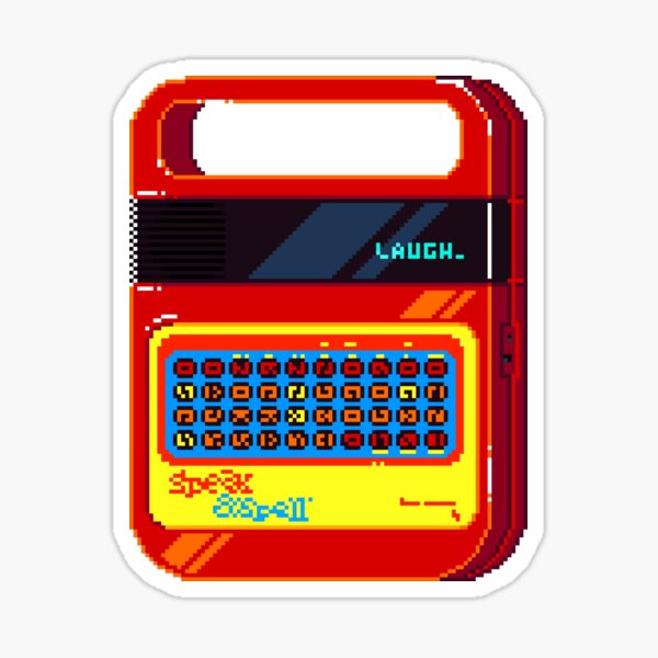 Speak and Spell Pixel art Sticker