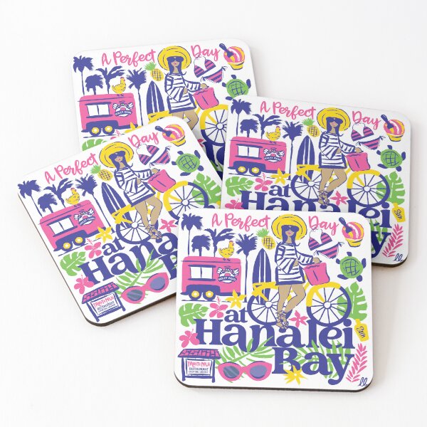 Item preview, A Perfect Day at Hanalei Bay Collage designed and sold by Lisa Bellew Creative.