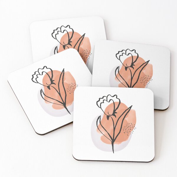 Item preview, Abstract watercolor design, flower line art designed and sold by Slavic1991.