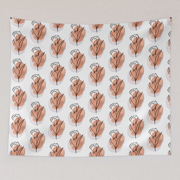 Item preview, Abstract watercolor design, flower line art designed and sold by Slavic1991.
