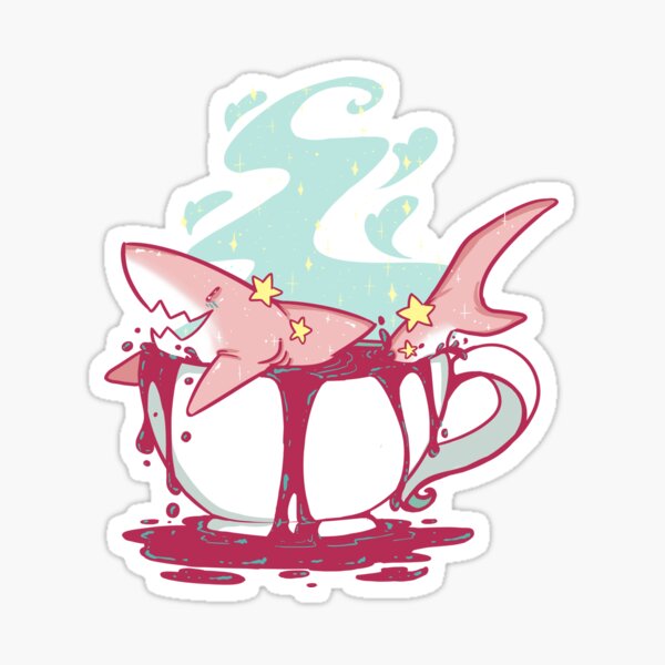Shark Coffee Sticker