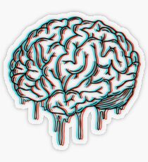 Pegatina transparente cerebro