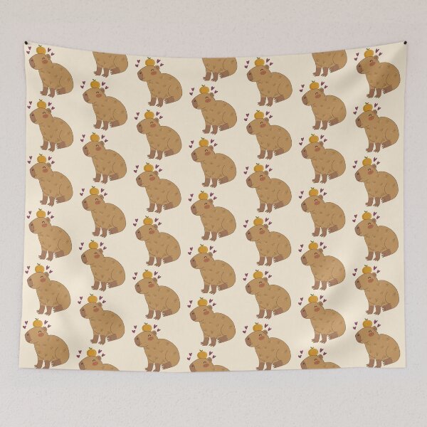 Item preview, Happy Little Capybara designed and sold by wistfulart.