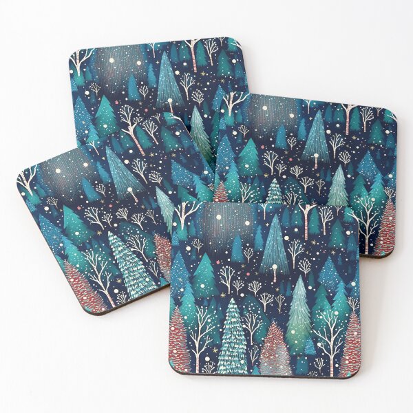 Item preview, Christmas night in the forest designed and sold by RoseAesthetic.