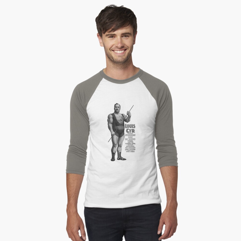 Louis Cyr, Strongest Man on Earth Long Sleeve T Shirt by