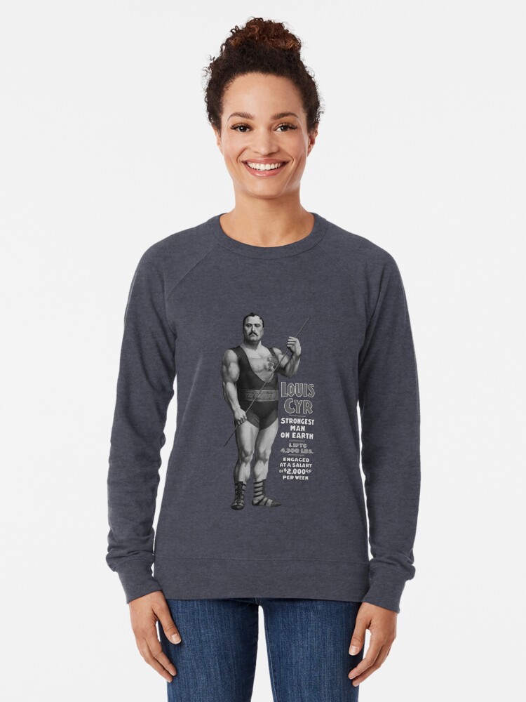 Louis Cyr, Strongest Man on Earth Long Sleeve T Shirt by