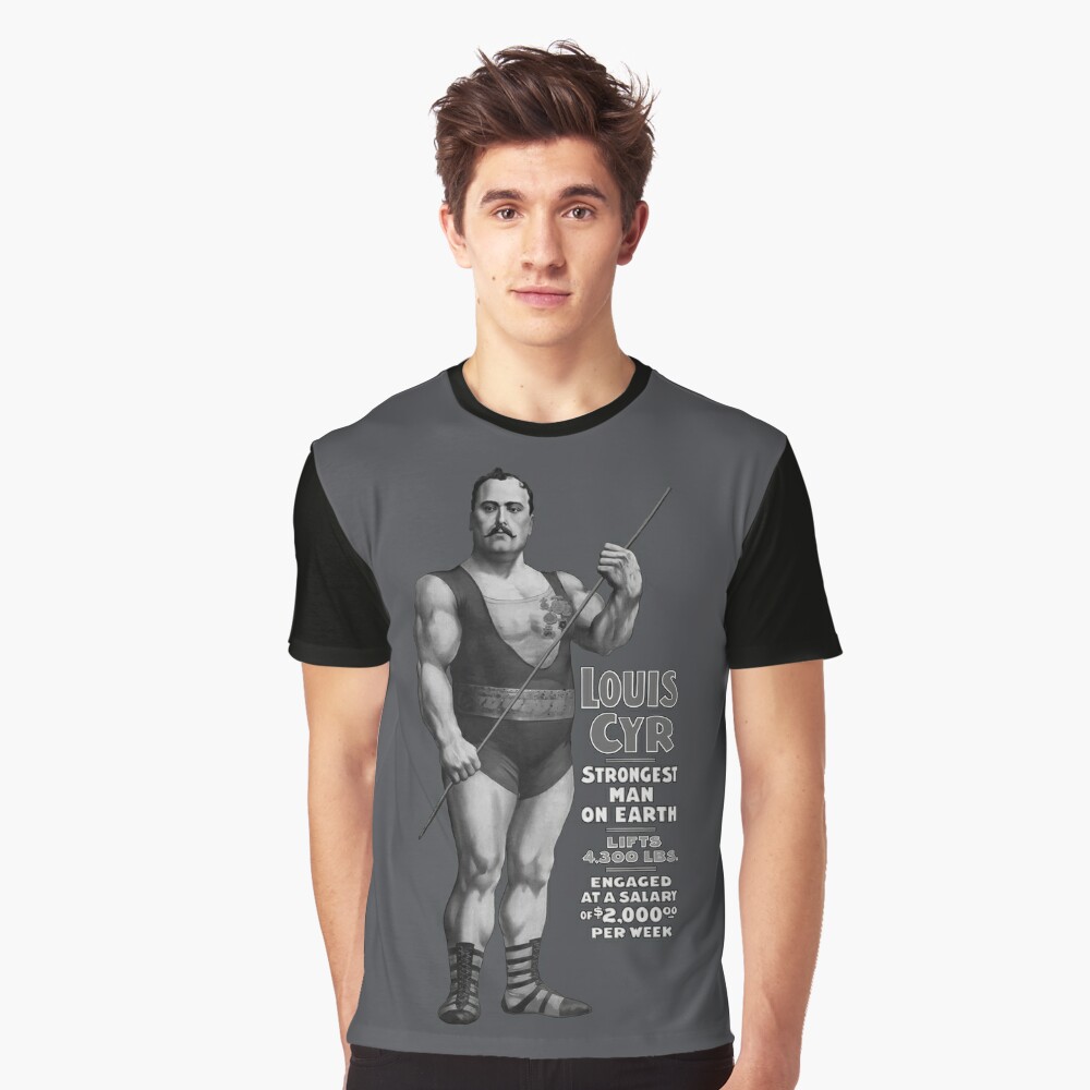 Louis Cyr, Strongest Man on Earth Long Sleeve T Shirt by