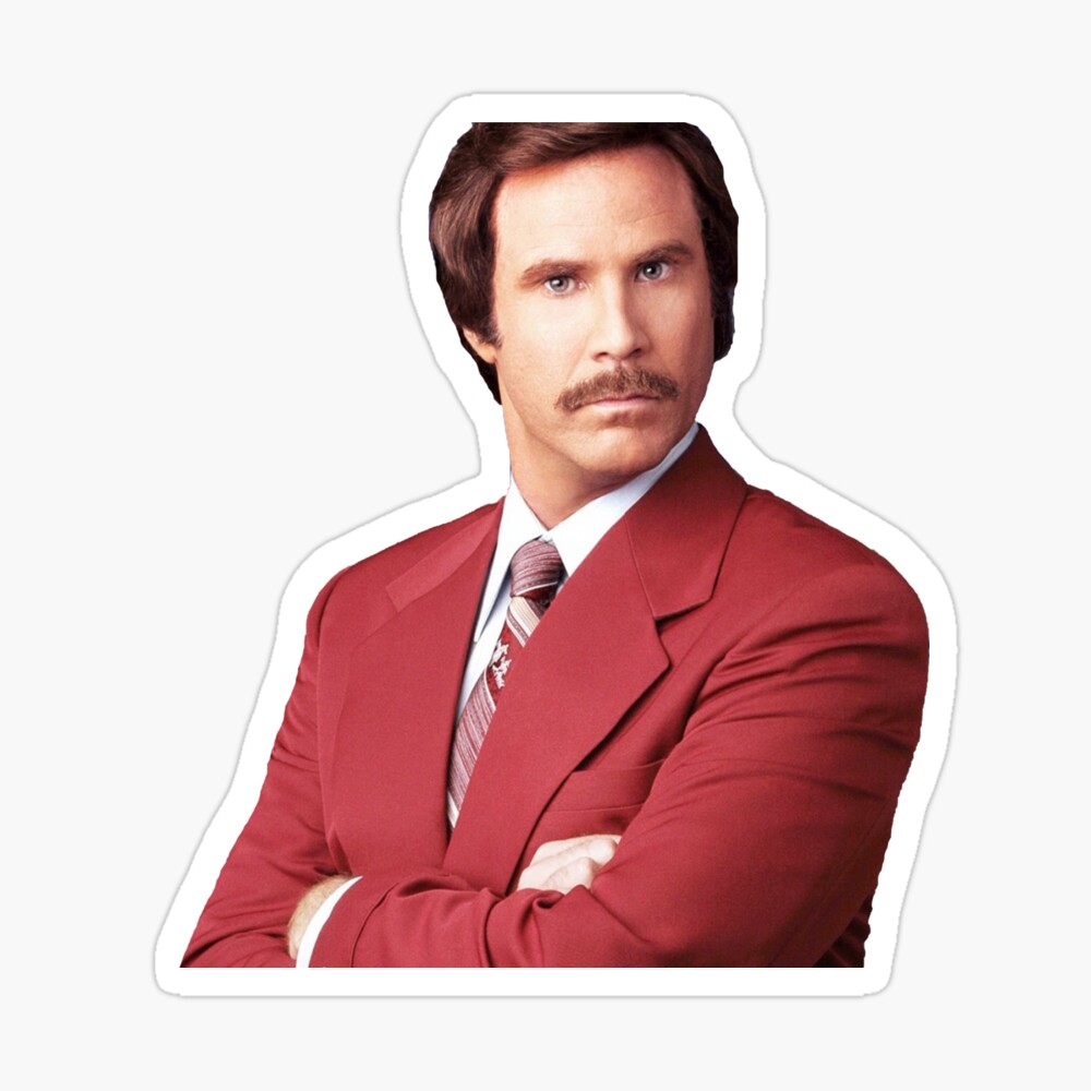 Ron Burgundy Anchorman Magnet By Lukewoodsdesign Redbubble