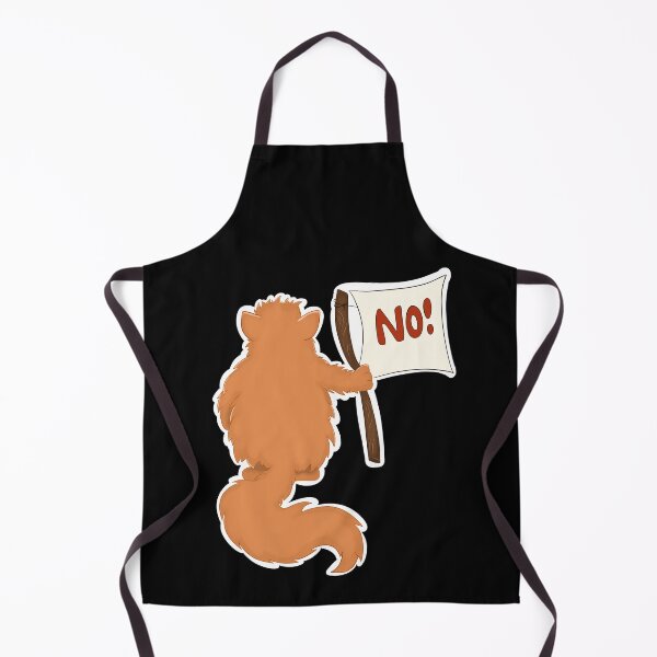 Item preview, Color illustration. The ginger cat stands with its back and holds a flag with the inscription "No". designed and sold by Karyna Hordetska.