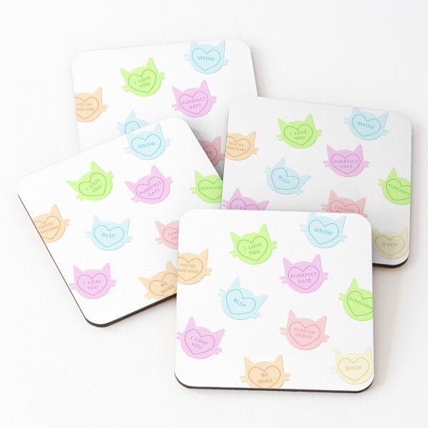 Item preview, Kitty Love Hearts designed and sold by ConnieCookiee.