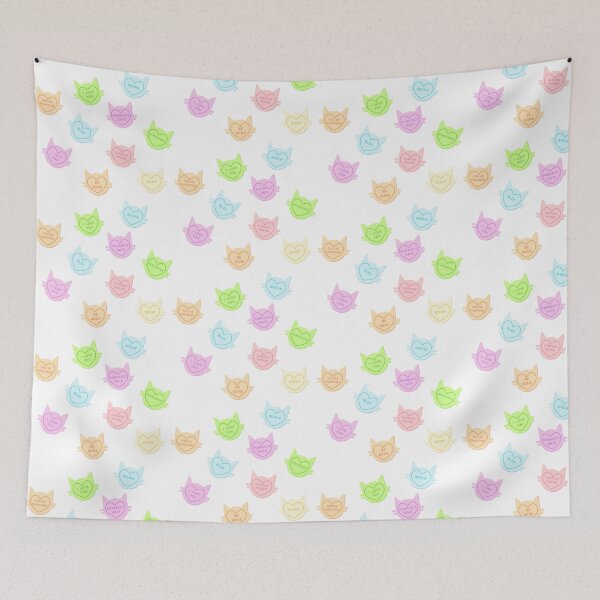 Item preview, Kitty Love Hearts designed and sold by ConnieCookiee.