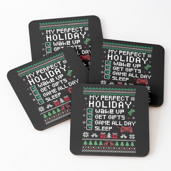 Item preview, My Perfect Holiday Video Games Funny Cool Gamer Gift Ugly Christmas Party designed and sold by FunSilly.