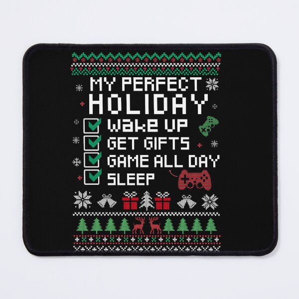 Item preview, My Perfect Holiday Video Games Funny Cool Gamer Gift Ugly Christmas Party designed and sold by FunSilly.