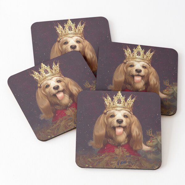 Item preview, dog portrait at christmas with fantastic colors designed and sold by Mebbotai.