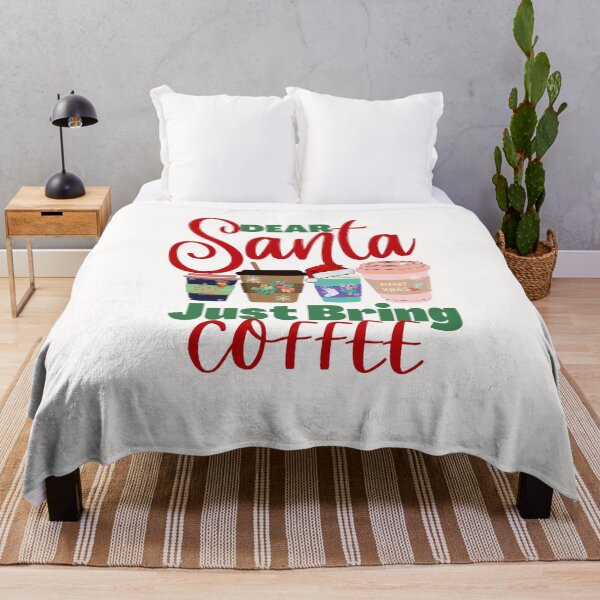 Item preview, Funny Dear Santa Just Bring Coffee Christmas Designs designed and sold by Manilyn0907.