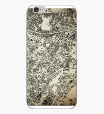 Tokyo City Streets and Buildings Map Vintage Design iPhone Case