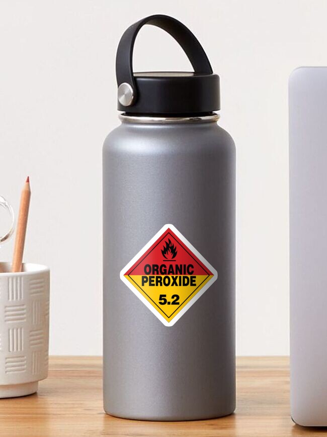 Thumbnail 1 von 3, Sticker, Organisches Peroxid-Warnschild designt und verkauft von rupertrussell.