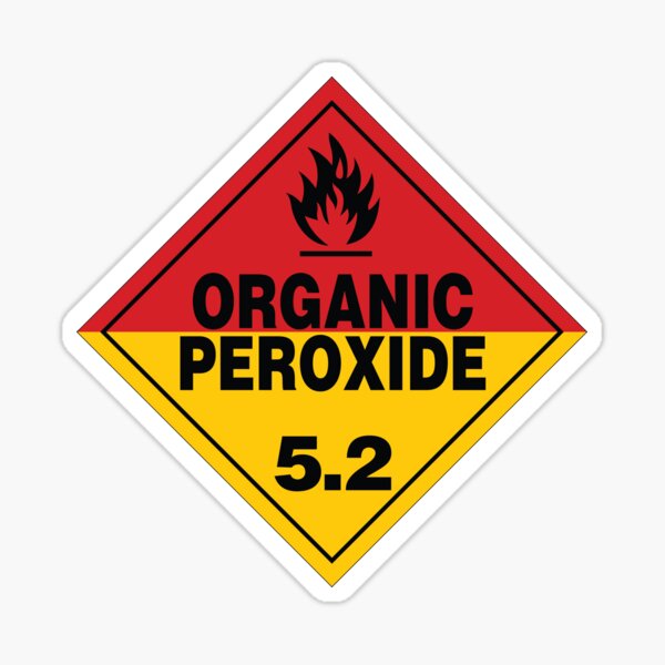 Artikel-Vorschau von Organisches Peroxid-Warnschild, designt und verkauft von Rupert Russell.