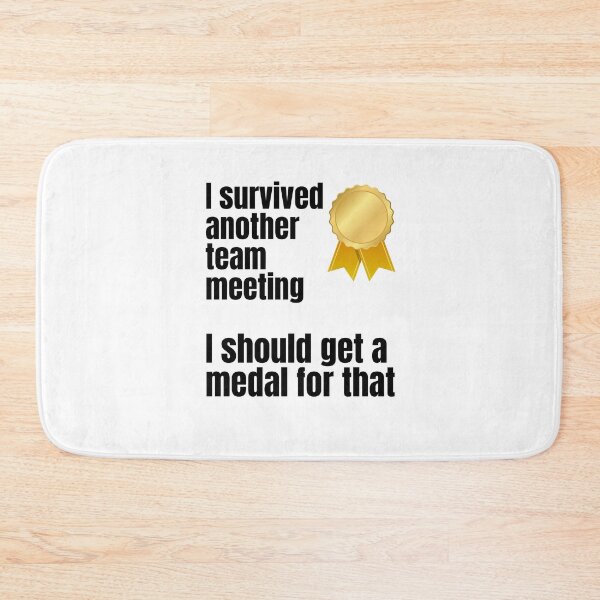 Item preview, survived team meeting get medal designed and sold by R2Dsign.