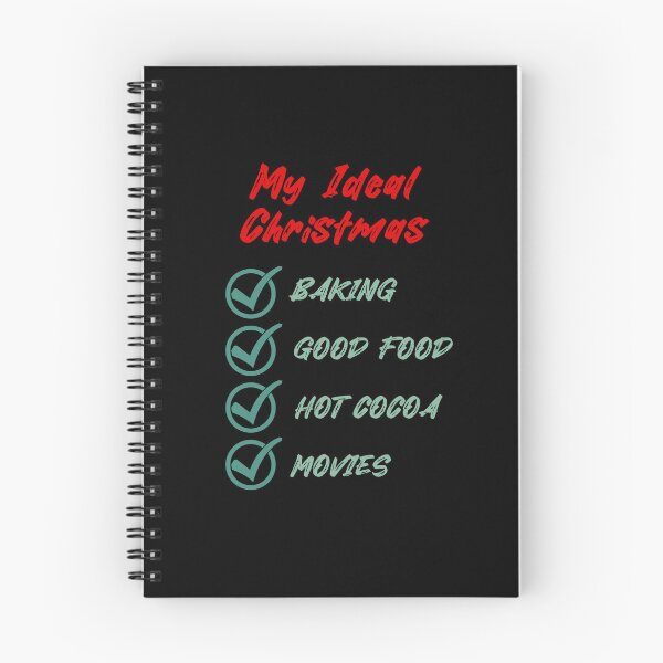 Item preview, My Ideal Christmas Baking Good Food Hot Cocoa Movies designed and sold by RockBeeDesigns.