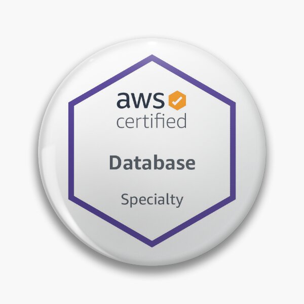 Item preview, aws certified database specialty certificate certification designed and sold by developerfriday.