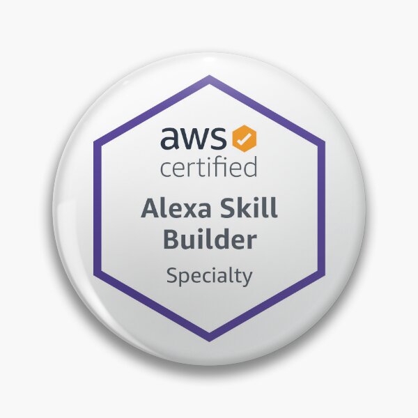 Item preview, aws certified alexa skill builder specialty certificate certification designed and sold by developerfriday.