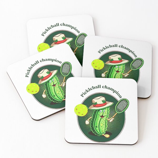 Item preview, Cucumber Champion Playing Pickleball designed and sold by GorinART.